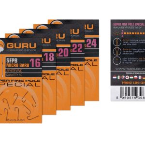 Guru Super Fine Pole rozm 20 10szt Zadziorowe z Łopatką Haczyki Guru GSFP20 - obrazek 4