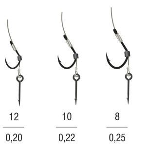 PRZYPON METHOD FEEDER MONO ISEAMA 10BLNO/10cm/0,22mm SPIKE K-006 OP.5SZT KAMATSU - obrazek 2