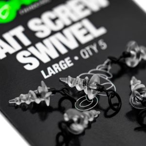 Korda Micro Ring Swivel Bait Screw rozm M 5szt Wkrętka na Haczyk Korda KMW008 - obrazek 2