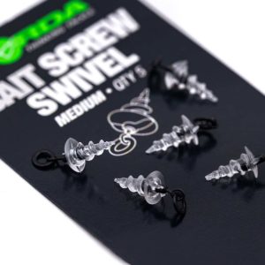 Korda Micro Ring Swivel Bait Screw rozm M 5szt Wkrętka na Haczyk Korda KMW008 - obrazek 7