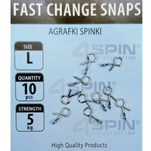 Agrafki spinki 4spin rozm. S (10szt)