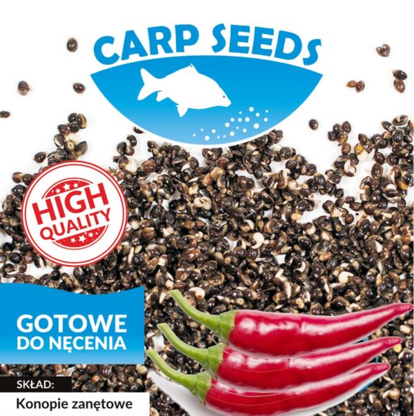 Carp Seeds Gotowane konopie z płatkami chili 1kg
