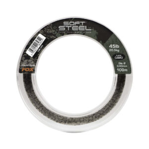 Fox Soft Steel Fleck Camo Leader 45lb 20.5kg 0.60mm 100m Strzałówka Fox CML205