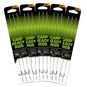 Gotowe przypony FOX Carp Ready Rigs x 3 – Wide Gape size 8 Barbless (20lb)