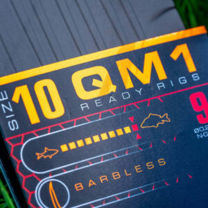 Guru QM1 Bait Bands hak 10 10cm 0.22mm 8szt z Gumką Gotowe Przypony Guru GRR114