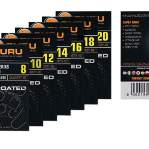 Guru Super XS rozm 12 10szt (bezzadziorowe z oczkiem) Haczyki Guru GXSE12