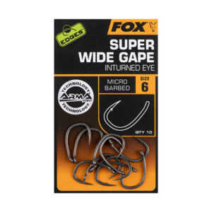 Haczyki karpiowe FOX Edges Armapoint Super Wide Gape rozm 4 (inturned eye)