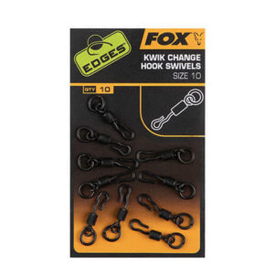 Krętlik do Szybkiej Wymiany z Oczkiem Fox  Kwik change hook swivels rozm 11 10szt