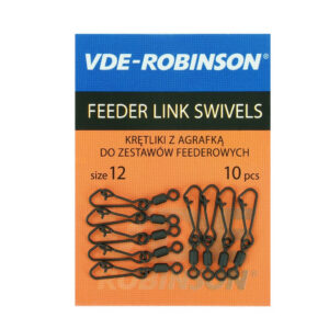 Krętliki z agrafką VDE-Robinson do zestawów feederowych rozm.12,10szt w opak.