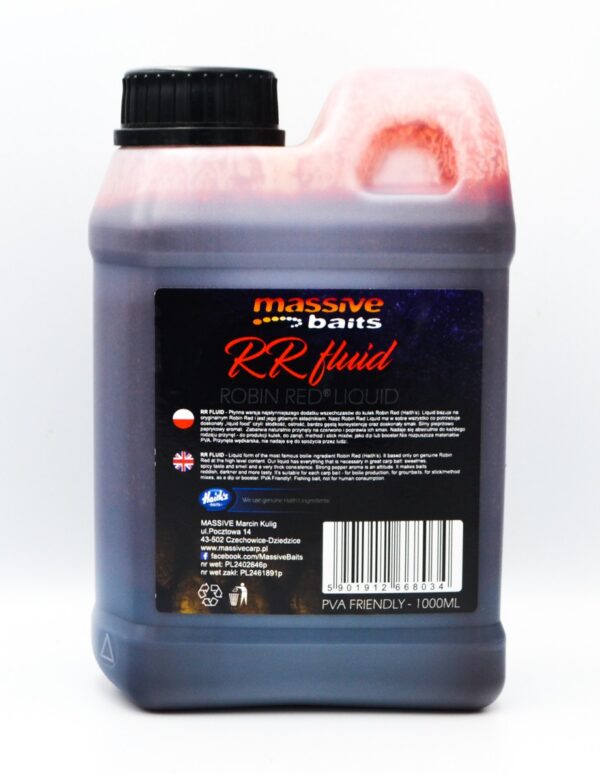 Liquid MASSIVE BAITS  R.R. Fluid Robin Red Liquid 1000 ml