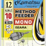 PRZYPON METHOD FEEDER MONO ISEAMA 10BLNO/10cm/0,22mm FAST STOP K-006 OP.5SZT KAMATSU