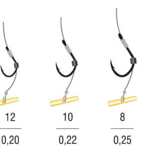 PRZYPON METHOD FEEDER MONO ISEAMA 10BLNO/10cm/0,22mm FAST STOP K-006 OP.5SZT KAMATSU