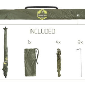 Parasol z boczną ścianką Delphin THUNDER FullWALL