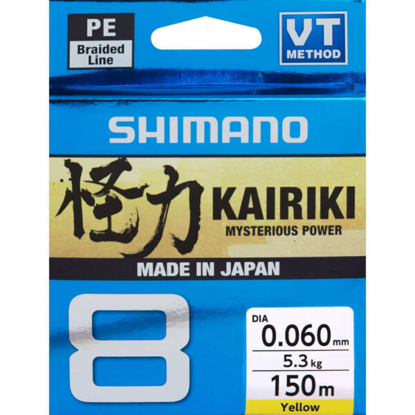 Plecionka Shimano Kairiki 8 0,060mm 150m 5,3kg Yellow