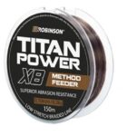 Plecionka Titan Power Feeder X8 0,12mm, 150m, brązowa