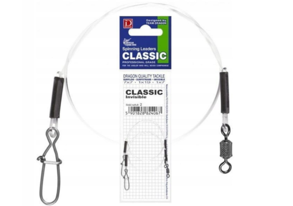 Przypon Spinningowy DRAGON Big Game Fluorocarbon 40cm 25kg 2szt