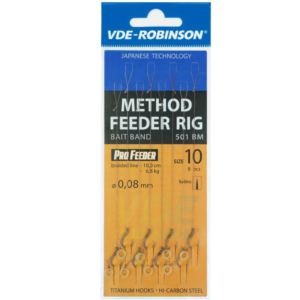 Przypon plecionka VDE-R z gumką MF 501BM rozm. 10, śr. 0,100mm