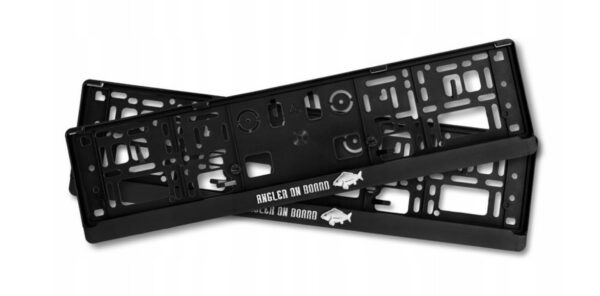 Ramki do tablic rejestracyjnych 3D Delphin ANGLER ON BOARD 2szt