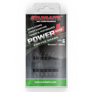 Starbaits POWER HOOK CURVED SHANK rozm 4 10szt Haczyki Karpiowe Starbaits 34497