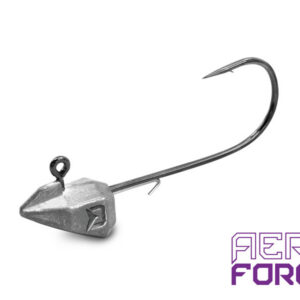 Stojąca główka jigowa z zaczepem na larwy Delphin AeroFORCE / 5 szt., 3g-1