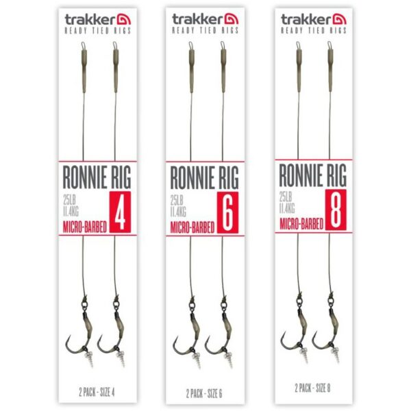 Trakker Ronnie Rig rozm 6 (zadziorowe) 2szt Gotowe Przypony TRAKKER 228746