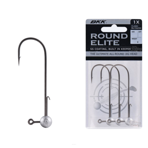 Główki jigowe BKK Round Elite Classic Bait Keeper - 5g 1#, 3pcs