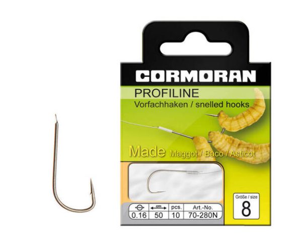 Haczyki Profiline do połowu na białe robaki M|280N Haczyki Profiline do połowu na białe robaki M|280N