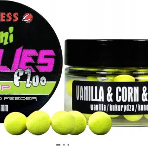 Kulki METHOD FEEDER POP UP FLUO Z DZIURKĄ – VANILLA & CORN & HEMP 8mm(wan/kuk/kon)