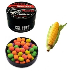 MINI Dumbell Wafters FLUO MASTER – CSL CORN 6x8 mm (fermentowana kukurydza CSL) NOWOŚĆ !