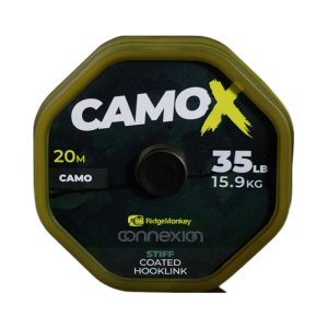 Plecionka przyponowa w otulinie Connexion CamoX Stiff Coated Hooklink 35lb
