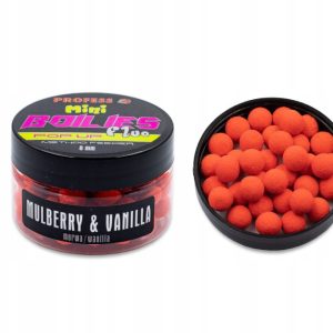 Kulki METHOD FEEDER POP UP FLUO – MULBERRY & VANILLA 8 mm (morwa i wanillia)